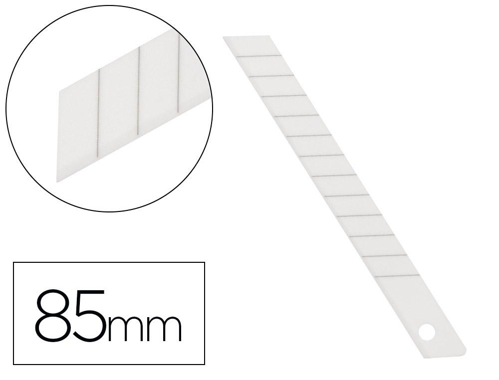 REPUESTO CUTER Q-CONNECT METALICO ESTRECHO PARA MODELO KF14388 CUCHILLA CERAMICA 9 MM BLISTER 6 UNID