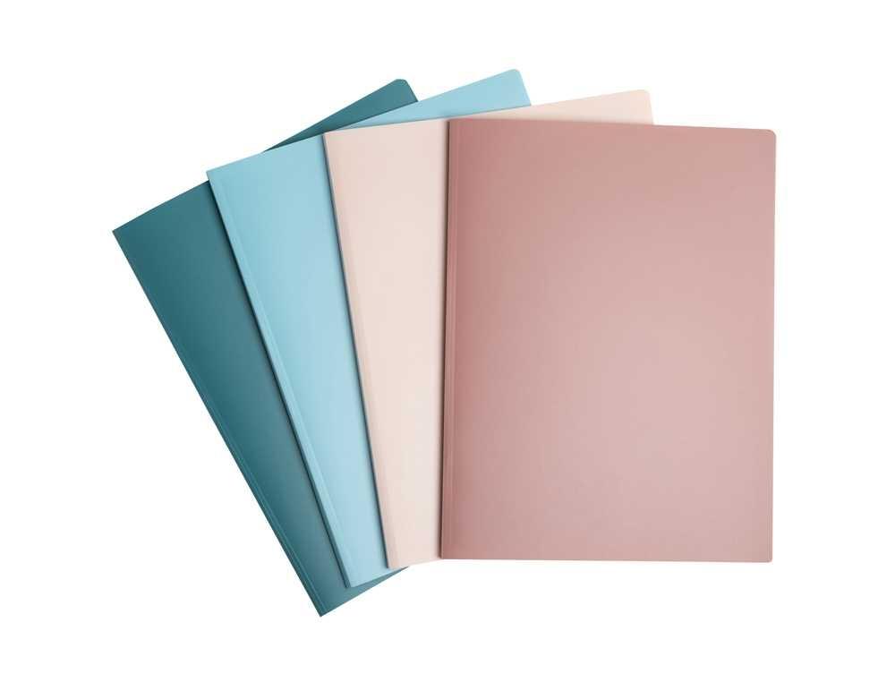 CARPETA ESCAPARATE EXACOMPTA SKANDI DIN A4 30 FUNDAS RECICLADAS COLORES SURTIDOS