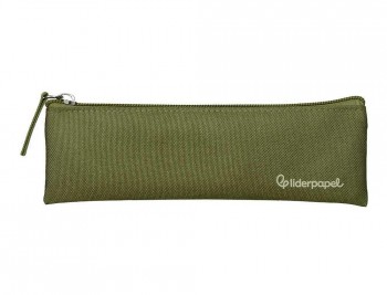 ESTUCHE PORTATODO LIDERPAPEL PLANO ESTRECHO UNA CREMALLERA 200X60 MM