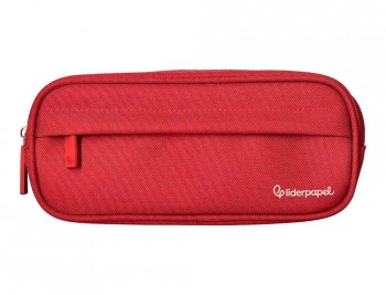 ESTUCHE PORTATODO LIDERPAPEL CLASSIC OVALADO 2 CREMALLERAS CON BOLSILLO DELANTERO 210X90MM