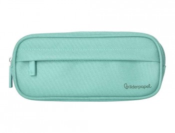 ESTUCHE PORTATODO LIDERPAPEL CLASSIC OVALADO 2 CREMALLERAS CON BOLSILLO DELANTERO 210X90MM