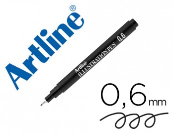 ROTULADOR ARTLINE CALIBRADO MICROMETRICO NEGRO ILLUSTRATION PEN PUNTA POLIACETAL