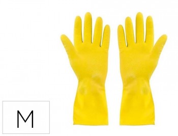 GUANTES DE LATEX SATINADOS CON RELIEVE ANTI DESLIZANTE SIN POLVO PAR