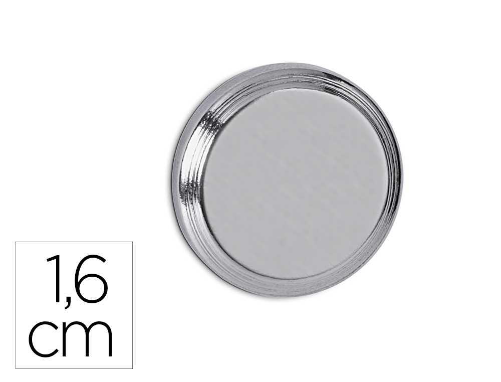 IMAN MAUL CILINDRICO DE NEODIMIO 1,6 CM PESO MAX. 5 KG DIAMETRO COLOR PLATA
