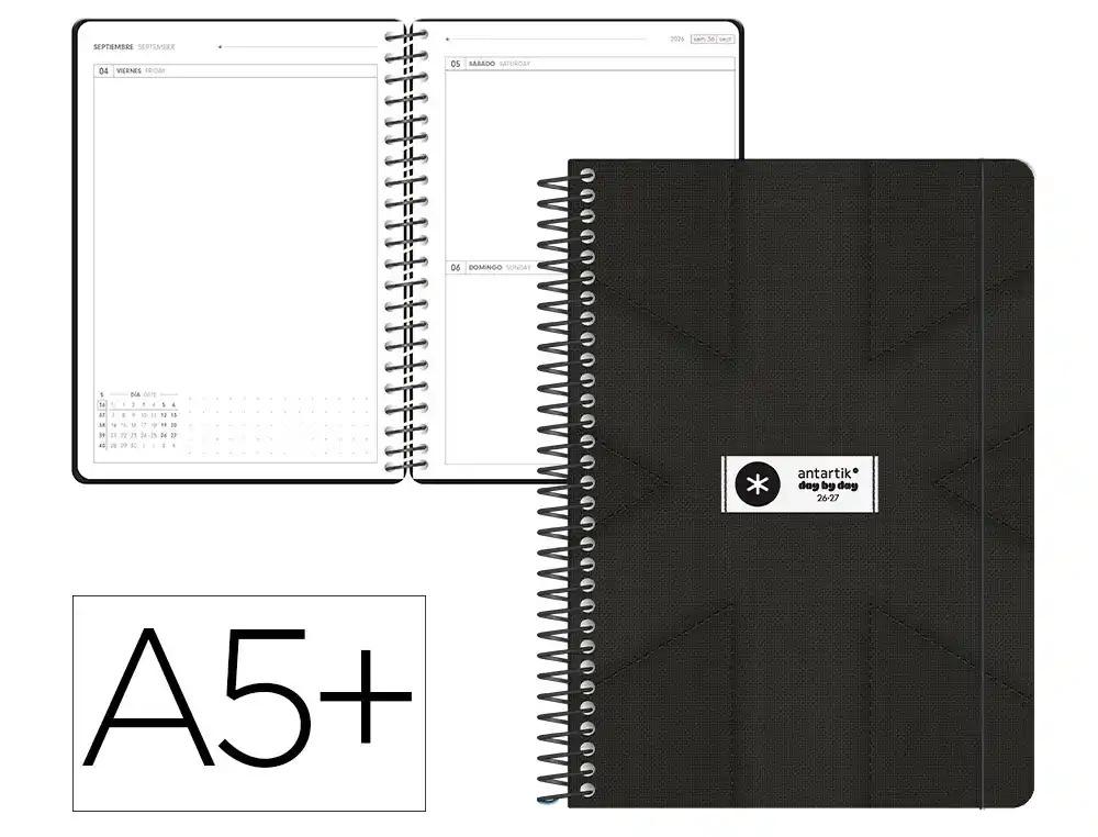 "AGENDA ESCOLAR LIDERPAPEL 26-27 ESPIRAL PACK AND GO ""DIA"" VARIOS COLORES"