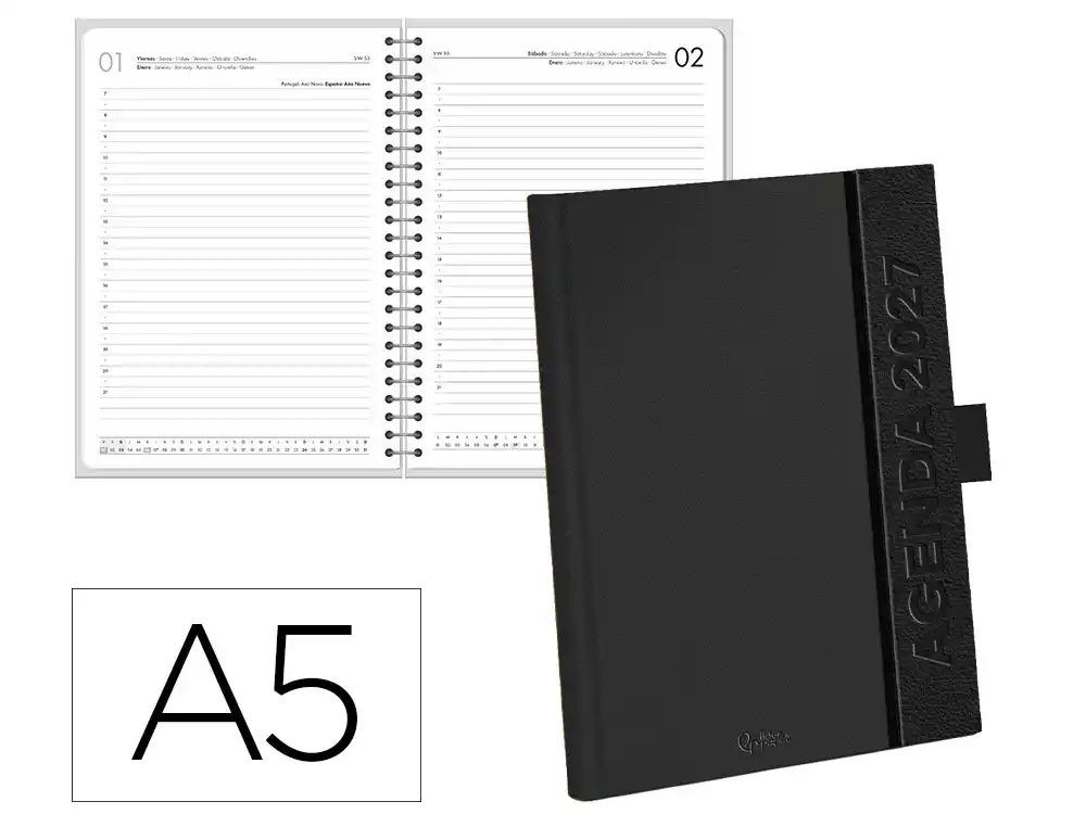"AGENDA ESCOLAR LIDERPAPEL 2027 ENCUADERNADA SYMI ""DIA"" VARIOS COLORES"