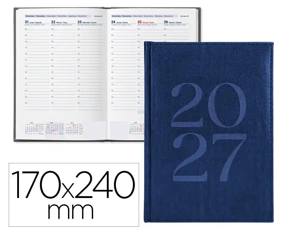 "AGENDA ESCOLAR LIDERPAPEL 2027 ENCUADERNADA CRETA ""SEMANA"" VARIOS COLORES"