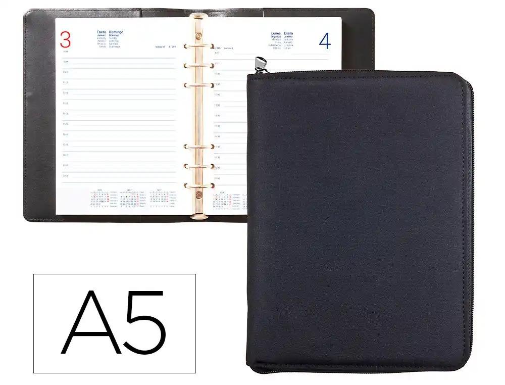 AGENDA ENCUADERNADA LIDERPAPEL 2027 TARENTO 15X21 CM DIA PAGINA BILINGUE 70G PAPEL FSC