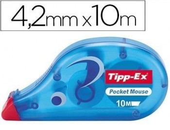 Corrector tipp-ex cinta -pocket mouse 4,2 mm x 10 m.