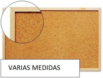Pizarra corcho q-connect  marco de madera VARIAS MEDIDAS