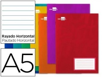 Libreta liderpapel write a5 16 hojas 60g/m2cuadro horizontal con margen