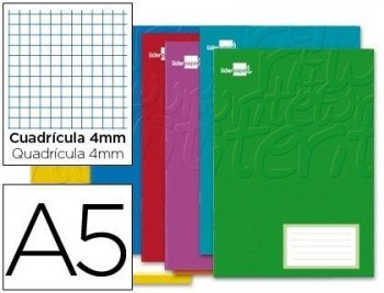 Libreta liderpapel write a5 32 hojas 60g/m2cuadro 4mm con margen