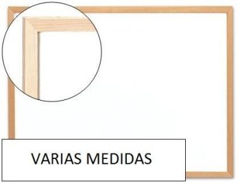 Pizarra blanca q-connect "MELAMINA"marco de madera VARIAS MEDIDAS