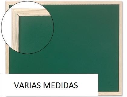 Pizarra verde q-connect marco de madera sin repisa VARIAS MEDIDAS