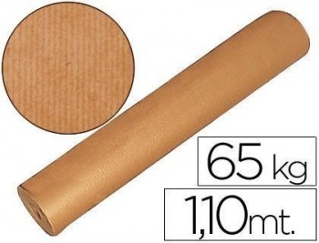 Papel kraft marron bobina -1,10 mt de altura 60/65 kg