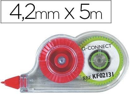 Corrector q-connect cinta mini blanco 4,2mm.x 5 m. en blister