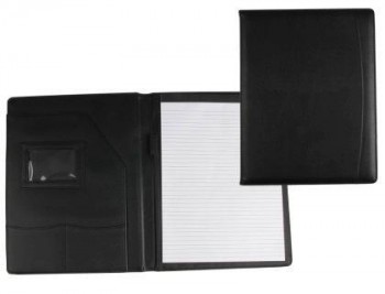 Carpeta portafolios 80-728k negra 320x250 mm sin cremallera sin asa -con departmentos interiores