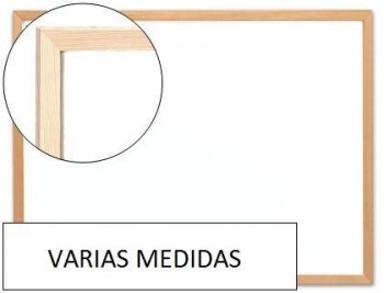 Pizarra blanca q-connect "LAMINADA " marco de madera VARIAS MEDIDAS