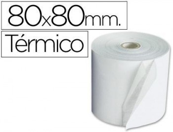 Rollo sumadora termico q-connect 80 mm ancho x 80 mm diametro sin bisfenol a