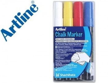 Rotulador artline pizarra verde / negra epw-4-st colores surtidos bolsa de 4 rotuladores