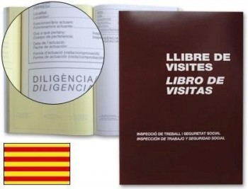 Libro miquelrius n. 98 folio 100 hojas -registro de visitasde la inspeccion de trabajo -castellano-c