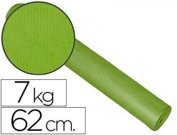 Papel fantasia kraft liso kfc bobina 62 cm -7 kg -color pistacho
