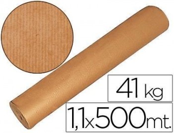 Papel kraft marron 1,10 mt x 500 mts especial para embalaje