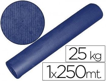 Papel kraft azul 1,00 mt x 250 mts especial para embalaje