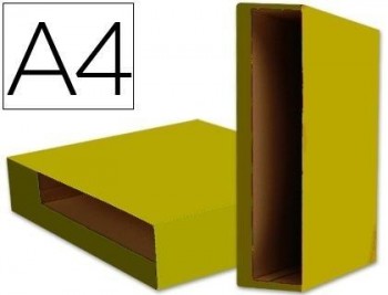 Caja archivador liderpapel color system a4 amarilla