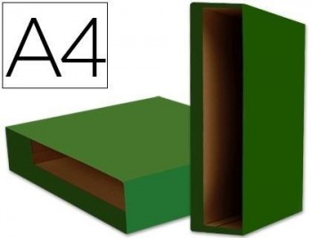 Caja archivador liderpapel color system a4 verde