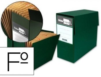 Caja transferencia "Con Fuelle"  T/Folio Verde