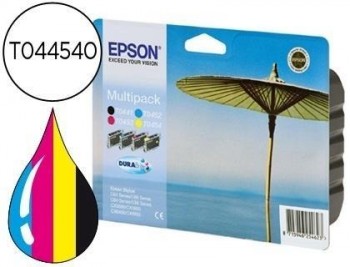 Ink-jet epson stylus c64 c66 c84 c86 cx3600 3650 6400 660 multipack durabrite -t044140+t045240+340+4