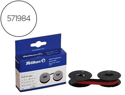 Cinta maquina pelikan para olivetti grupo 8d nylon negro/rojo