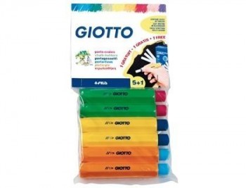 Portatizas plastico giotto blister de 5 + 1 de regalo