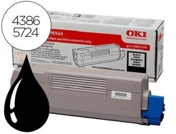 Toner oki c5850/5950/mc560 negro -8000pag- type c11