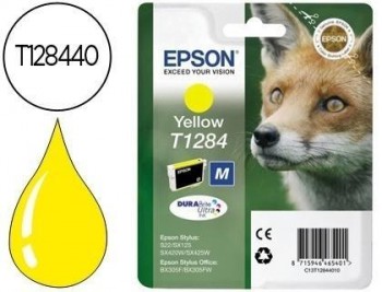 Ink-jet epson stylus t1284 amarillo s22 / sx125 / sx420w / 425w / office bx305f -capacidad