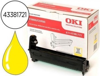 Tambor oki c5800 c5900 c5550 amarillo -20.000 pag-