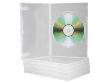 Caja DVD Q-connect transparente pack de 5 unidades