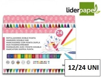 Rotulador liderpapel duo colores liderpapel