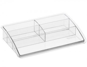 Organizador sobremesa plastico offisys timeless transparente 198x128x37 mm