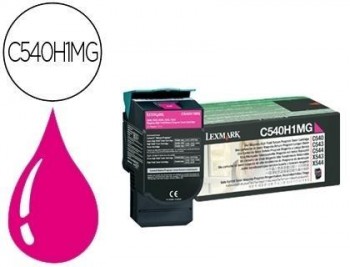 Toner lexmark c54x / x54x c540h1mg magenta retornable -2000 pag- alta capacidad