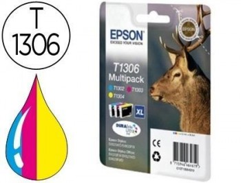 Ink-jet epson stylus sx525wd/620fw office b42wd/bx320fw/525wd t1306 pack tricolor