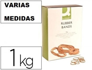 Gomillas elasticas q-connect  VARIAS MEDIDAS CAJA DE 1 KG