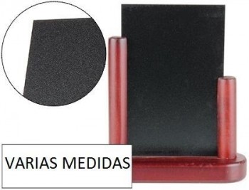 Pizarra negra liderpapel doble cara de madera con superficie para rotuladores tipo tiza VARIAS MEDID