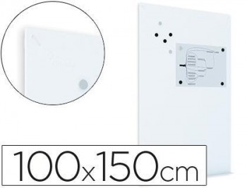 Pizarra rocada magnetica blanca con sistema ski whiteboard 100x150 cm