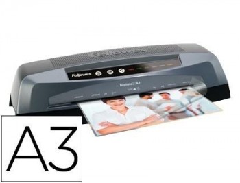 Plastificadora fellowes neptuno din a3 de 4 rodillos frio y caliente hasta 175 micras 570x125x180mm