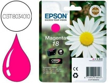 Ink-jet epson t18 magenta expression home xp-102 xp-205 xp-305 xp-405 capaciidad 180 pag