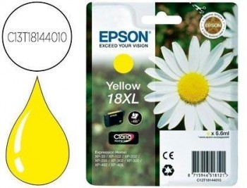 Ink-jet epson t18xl amarillo expression home xp-102 xp-205 xp-305 xp-405 capacidad 470 pag