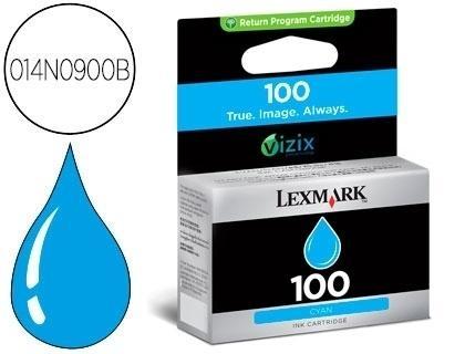 Ink-jet lexmark 100 bc bl cian capacidad 200 pag