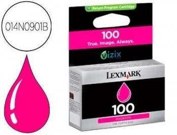 Ink-jet lexmark 100 bc bl magenta capacidad 200 pag